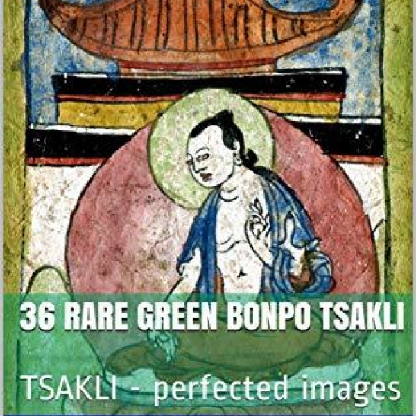36 rare green Bonpo tsakli